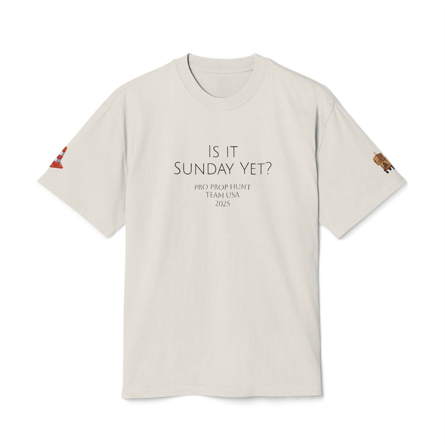 Is It Sunday Yet? Embroidered Prop Hunt Tee