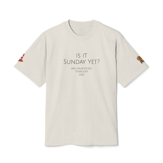 Is It Sunday Yet? Embroidered Prop Hunt Tee