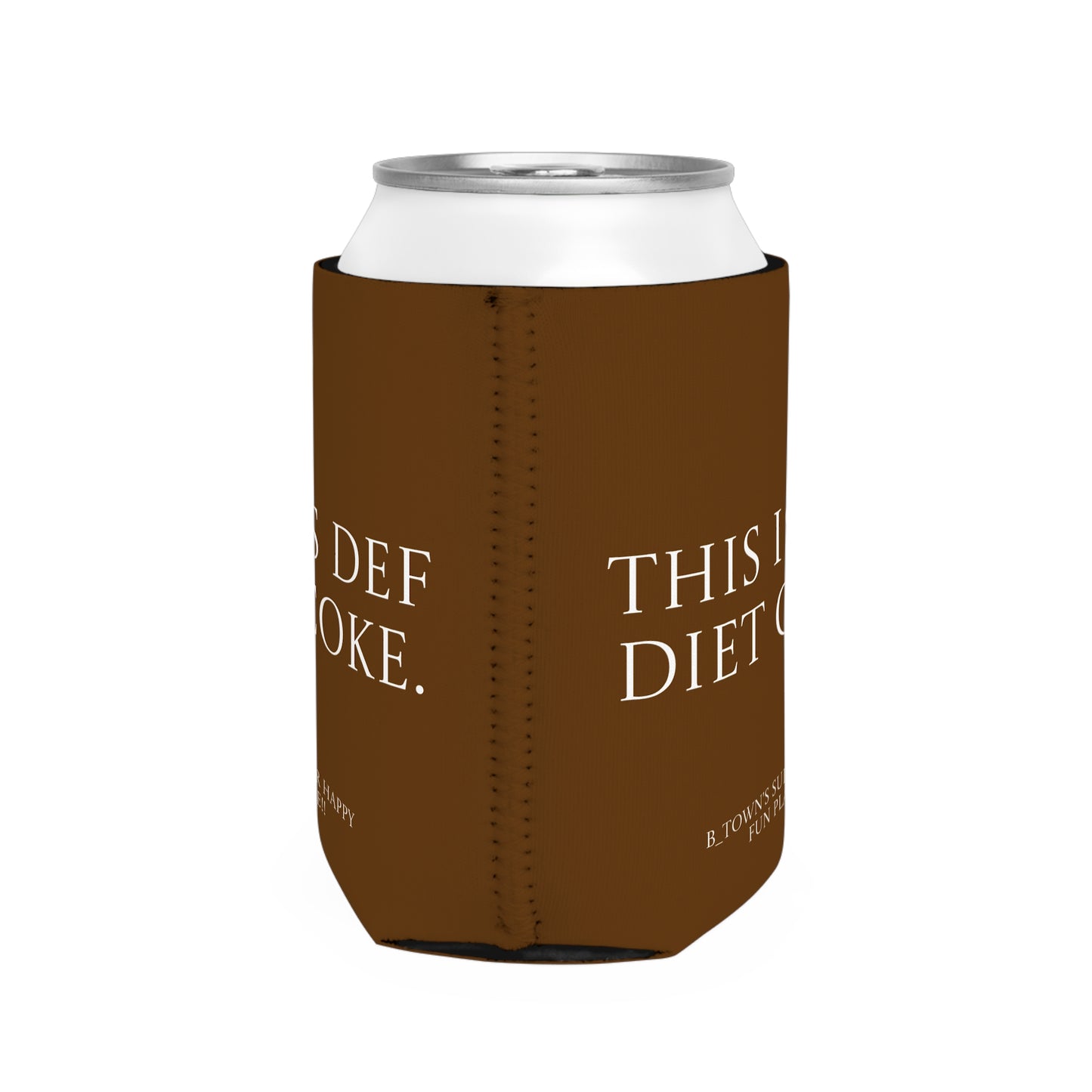 B_Town Brown Can Cooler