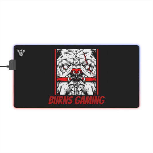 LED Burns Gaming Desk Mat