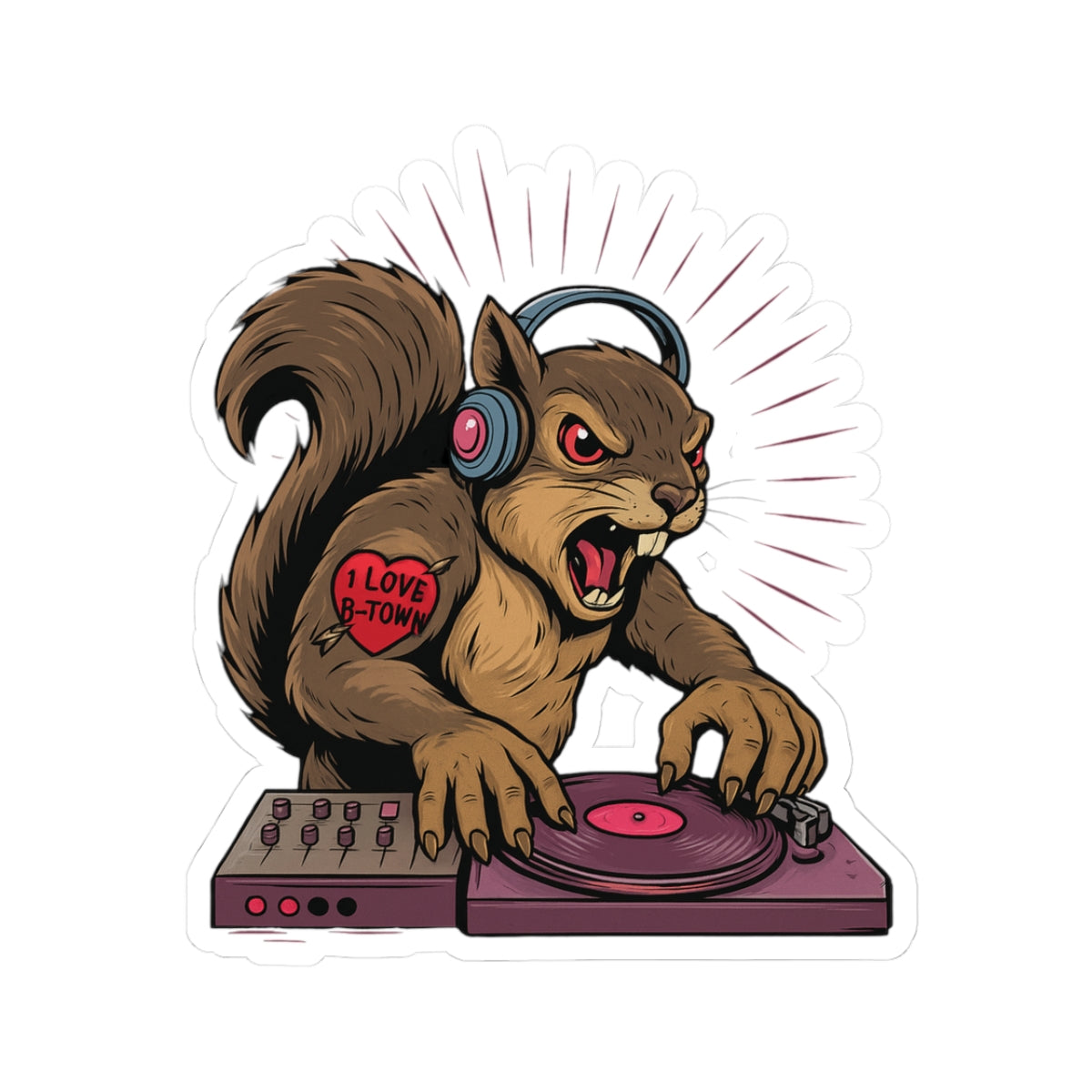 DJ Squirrell Sticker