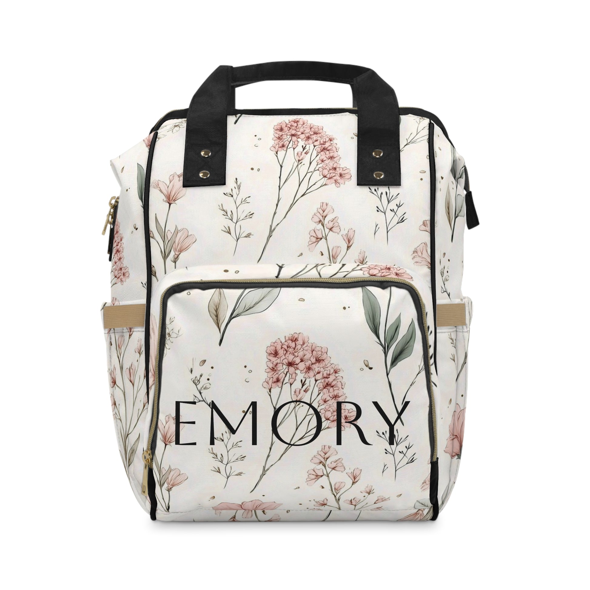 Personalized Floral Diaper Backpack