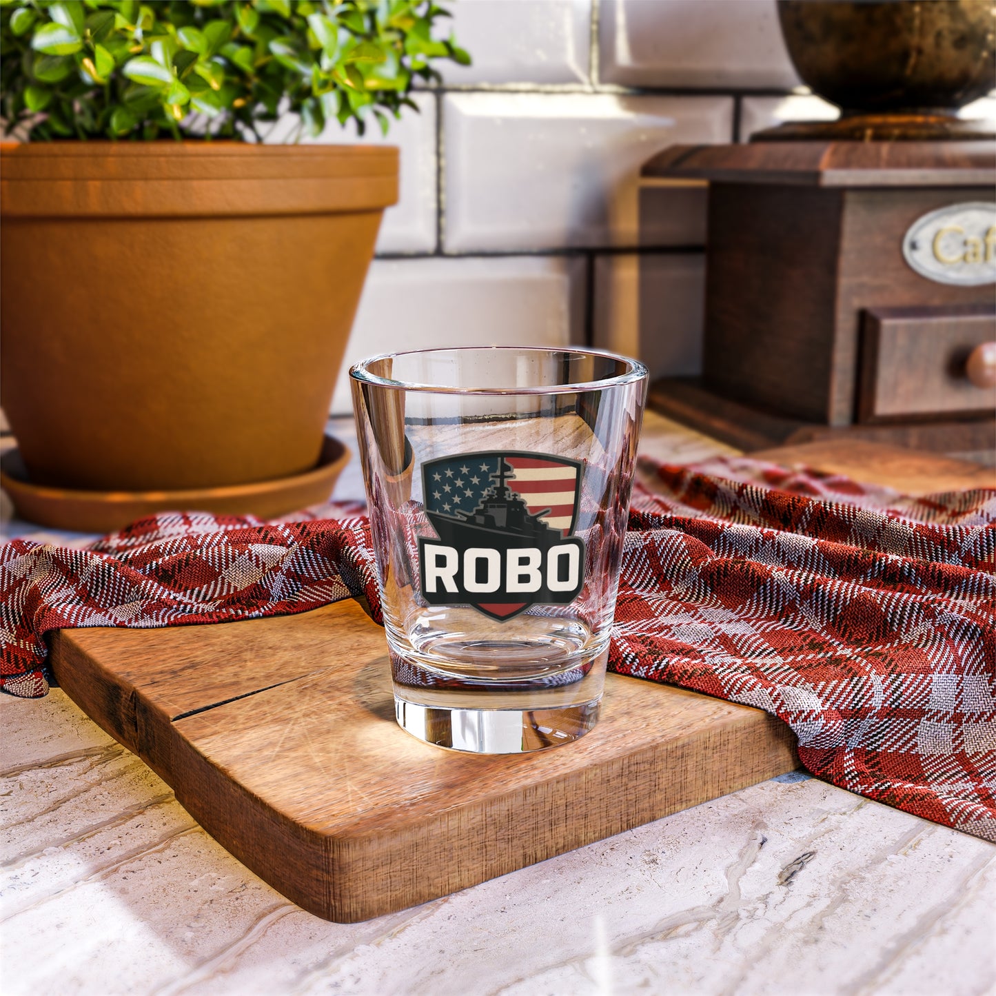Robo Collector Shot Glass