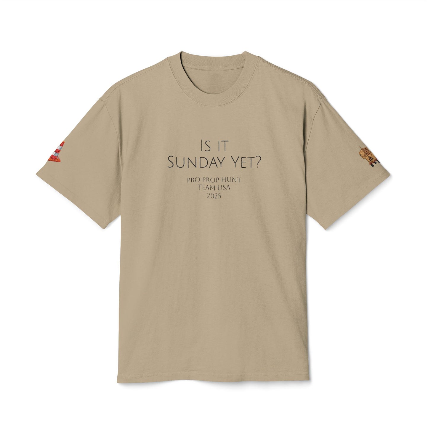 Is It Sunday Yet? Embroidered Prop Hunt Tee
