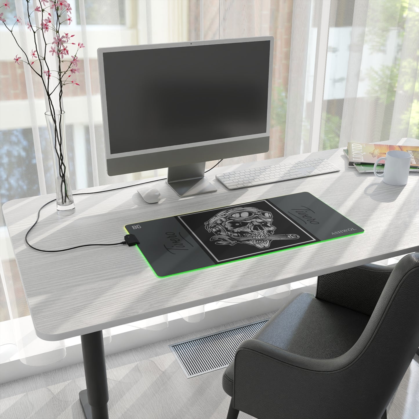 Tivero Gamer Skull LED Mouse Pad