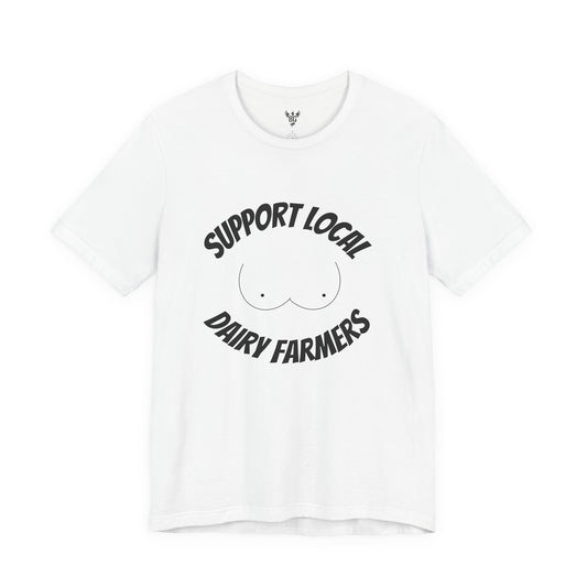Support Local Dairy Farmers BG Tee