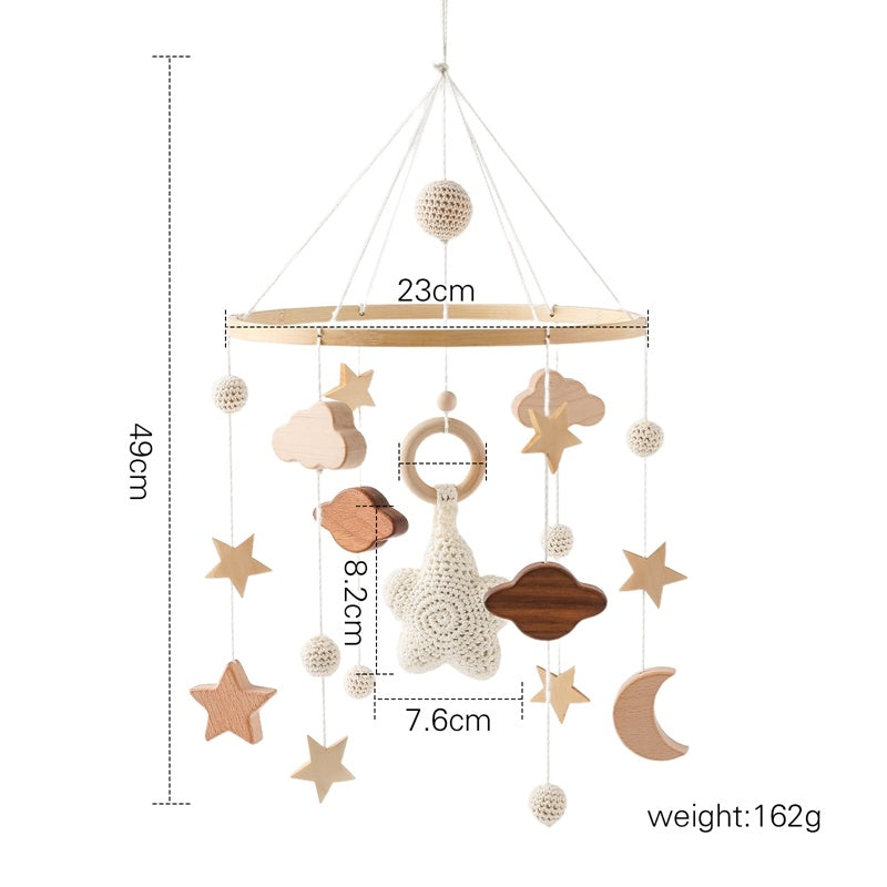 Hand Crocheted Wooden Mobile