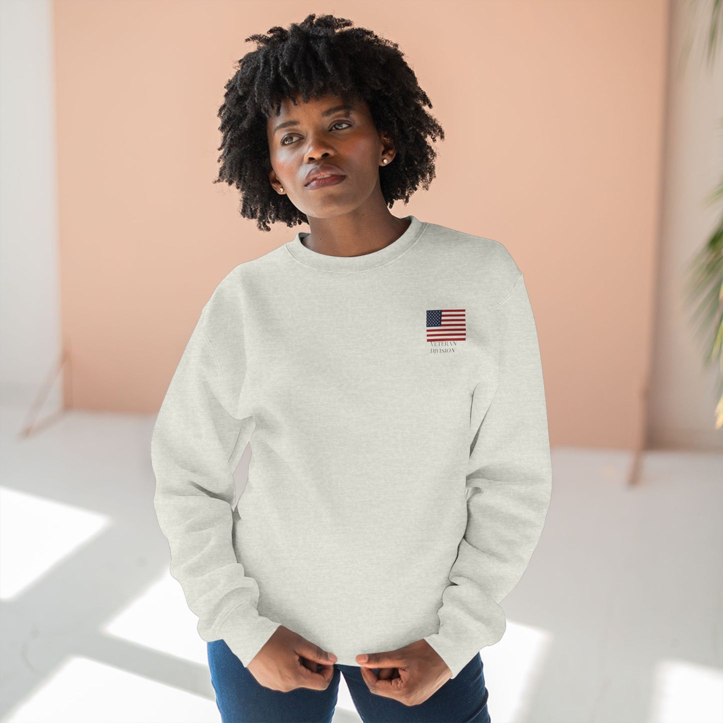 Psalms 144:1 Veteran Division Sweatshirt
