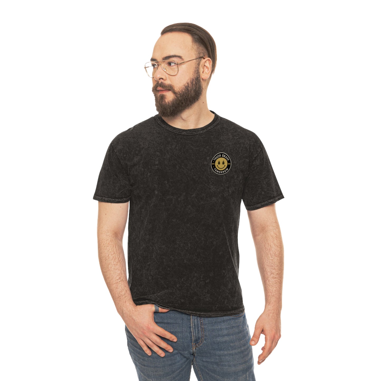 Touch Grass Tomorrow Mineral-Wash Tee - SFC