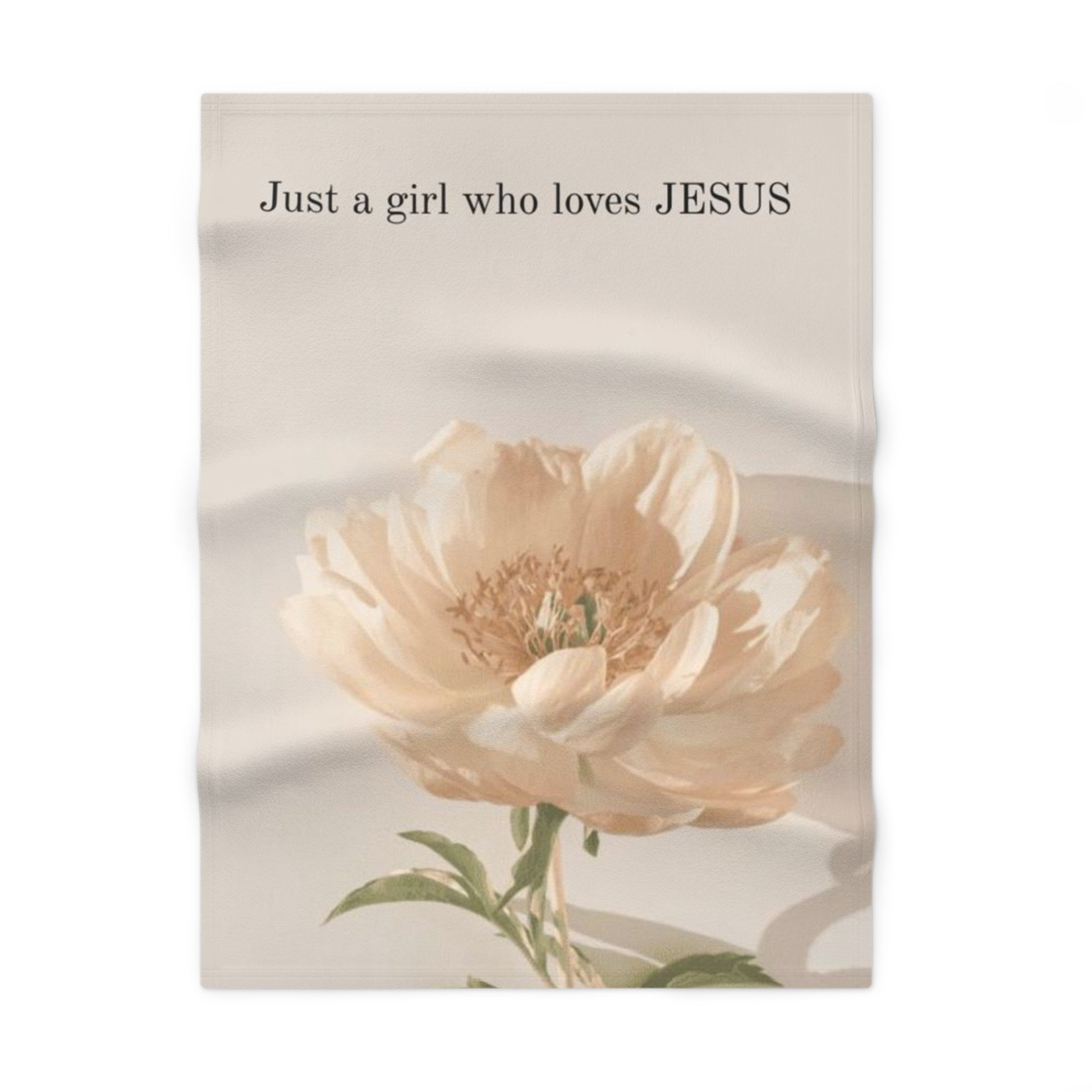 Just a girl who loves JESUS Baby Blanket