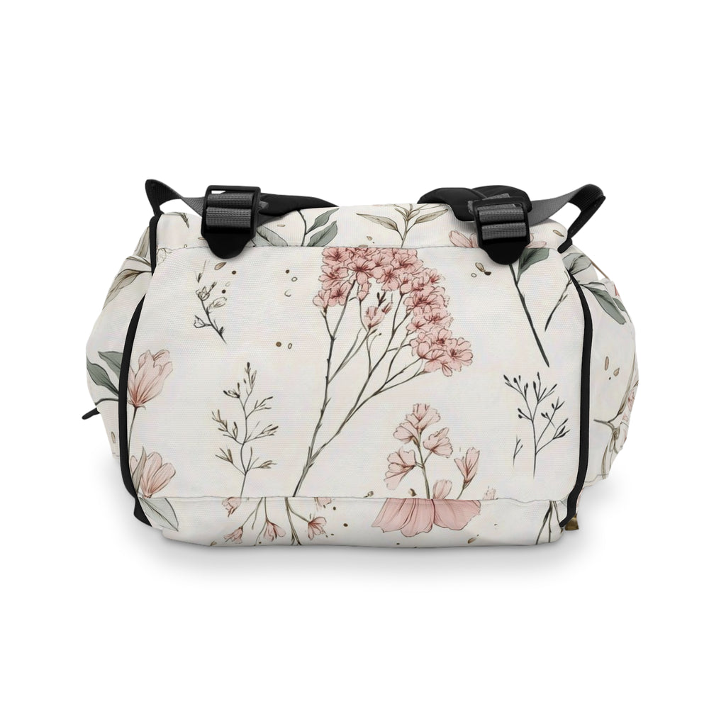 Personalized Floral Diaper Backpack