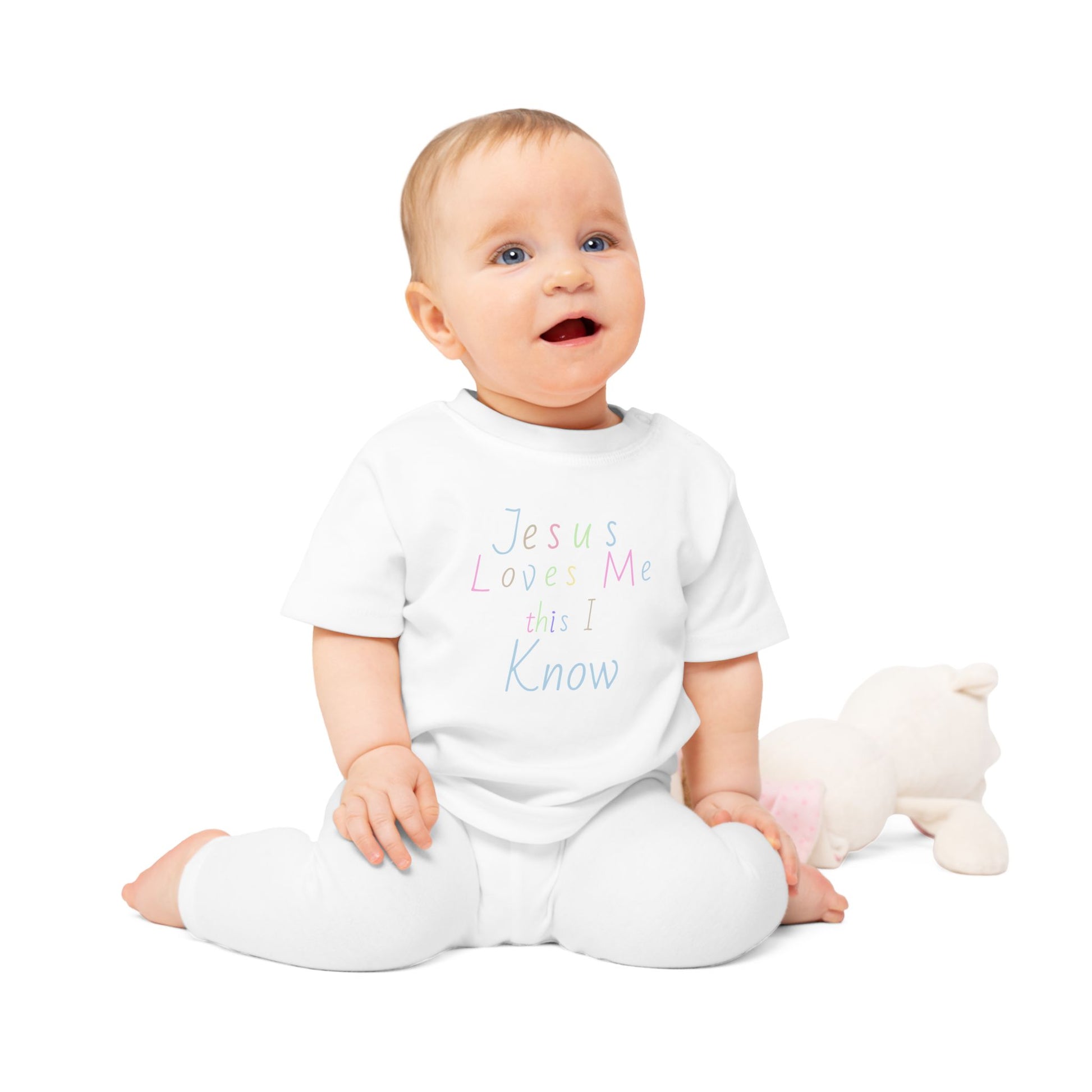 Organic Cotton Jesus Loves Me Baby Tee