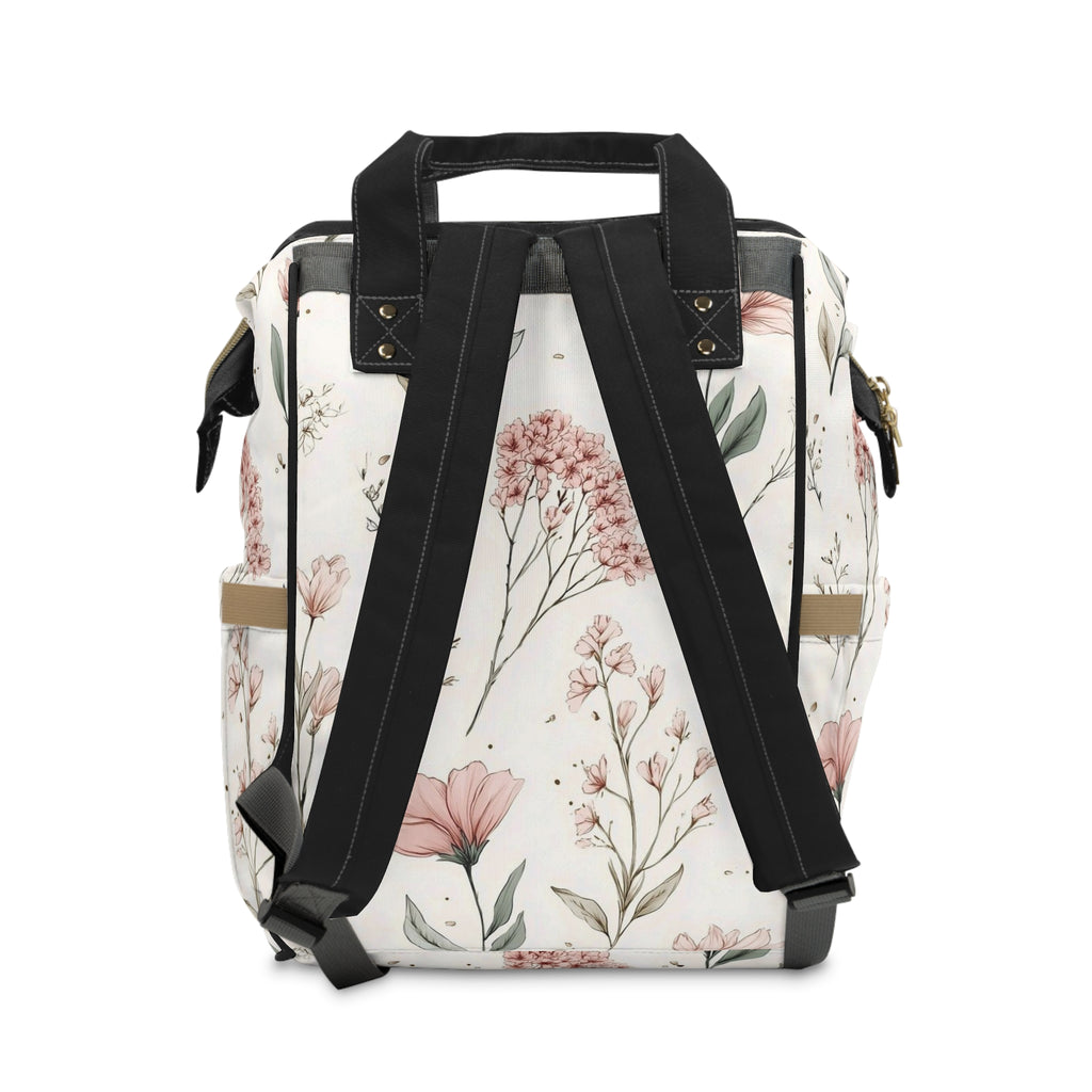 Personalized Floral Diaper Backpack