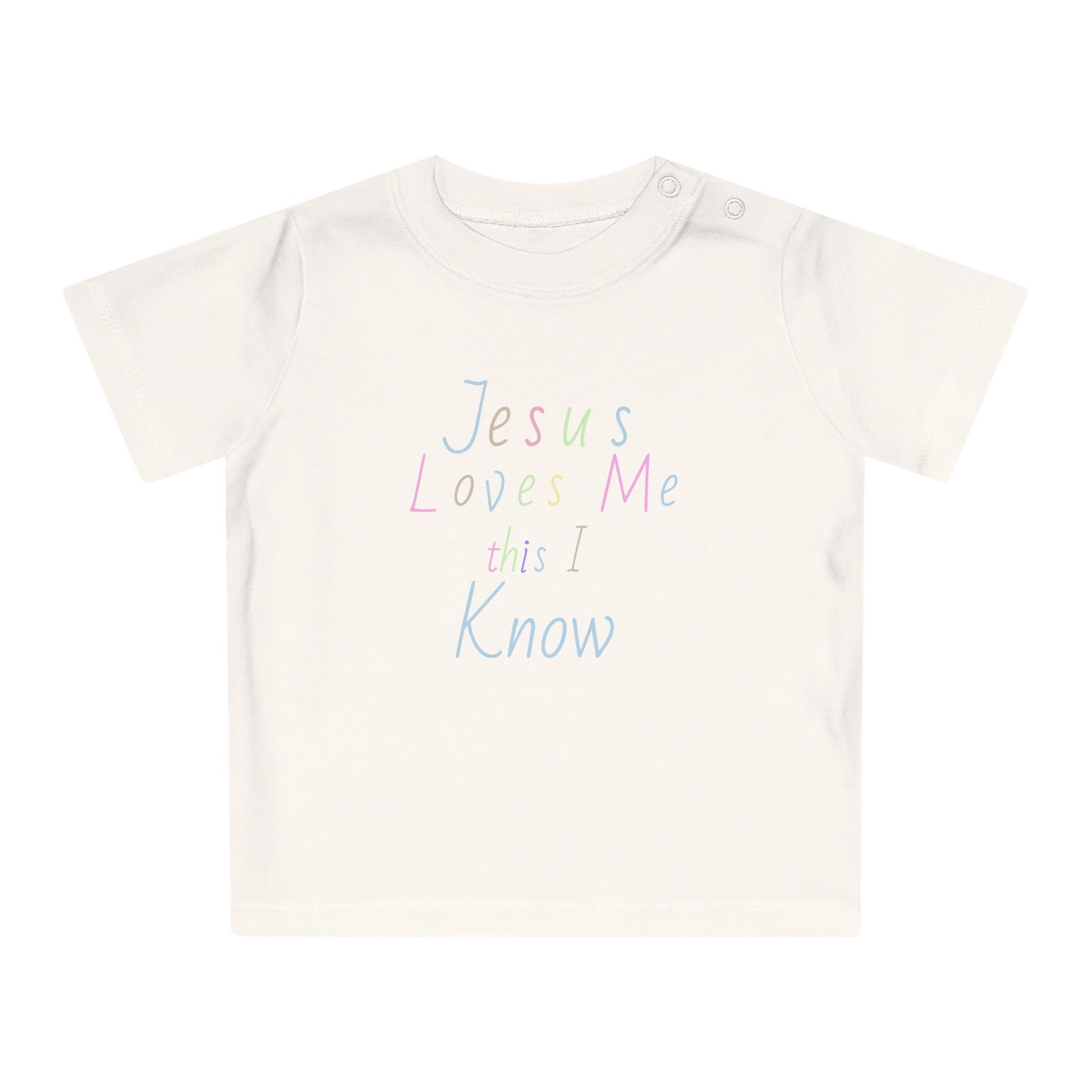 Organic Cotton Jesus Loves Me Baby Tee