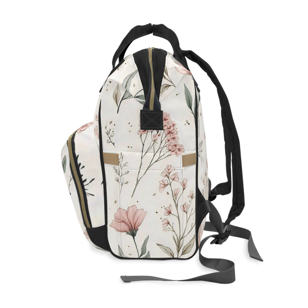 Personalized Floral Diaper Backpack