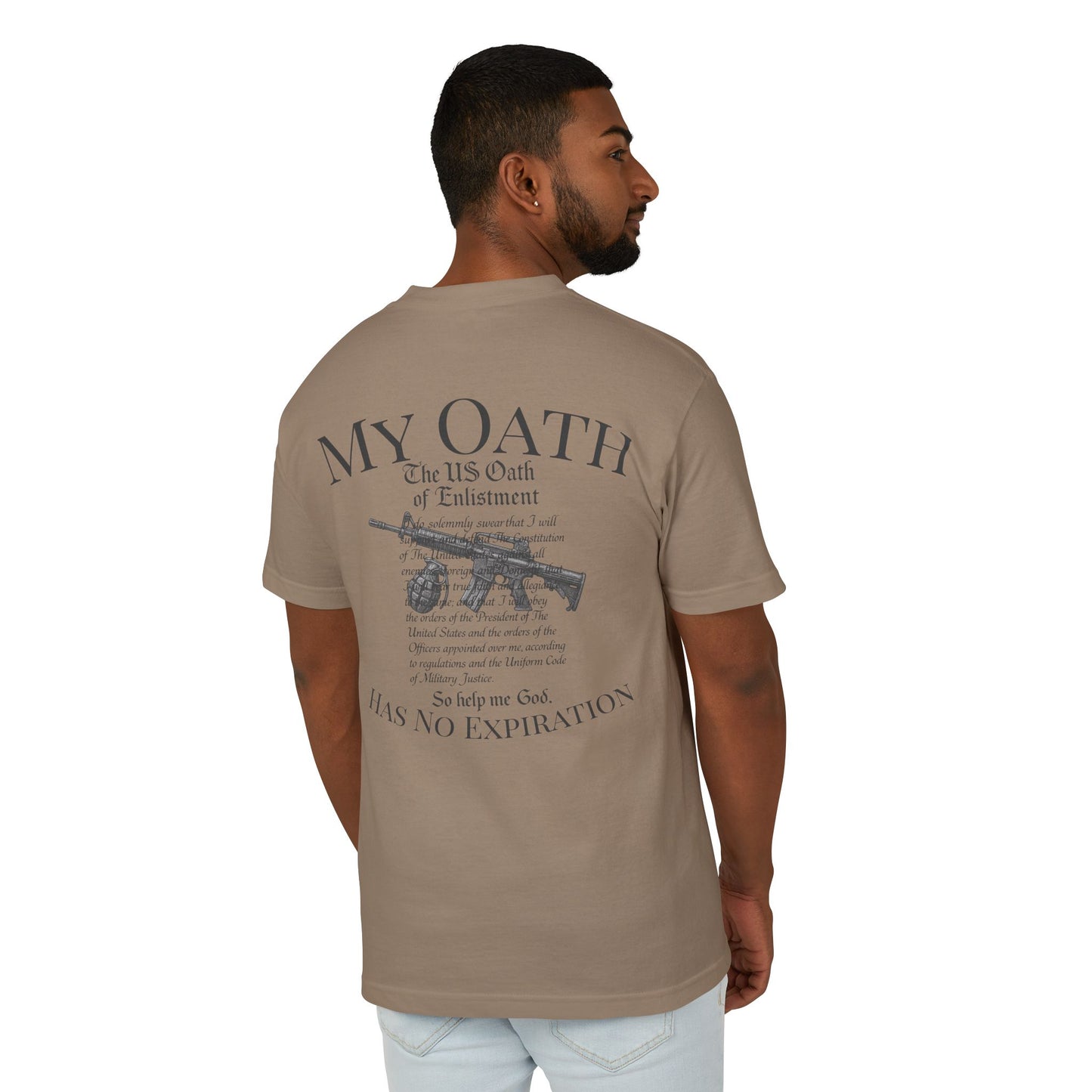 Enlistment Oath- Veteran Division Heavy Cotten Tee
