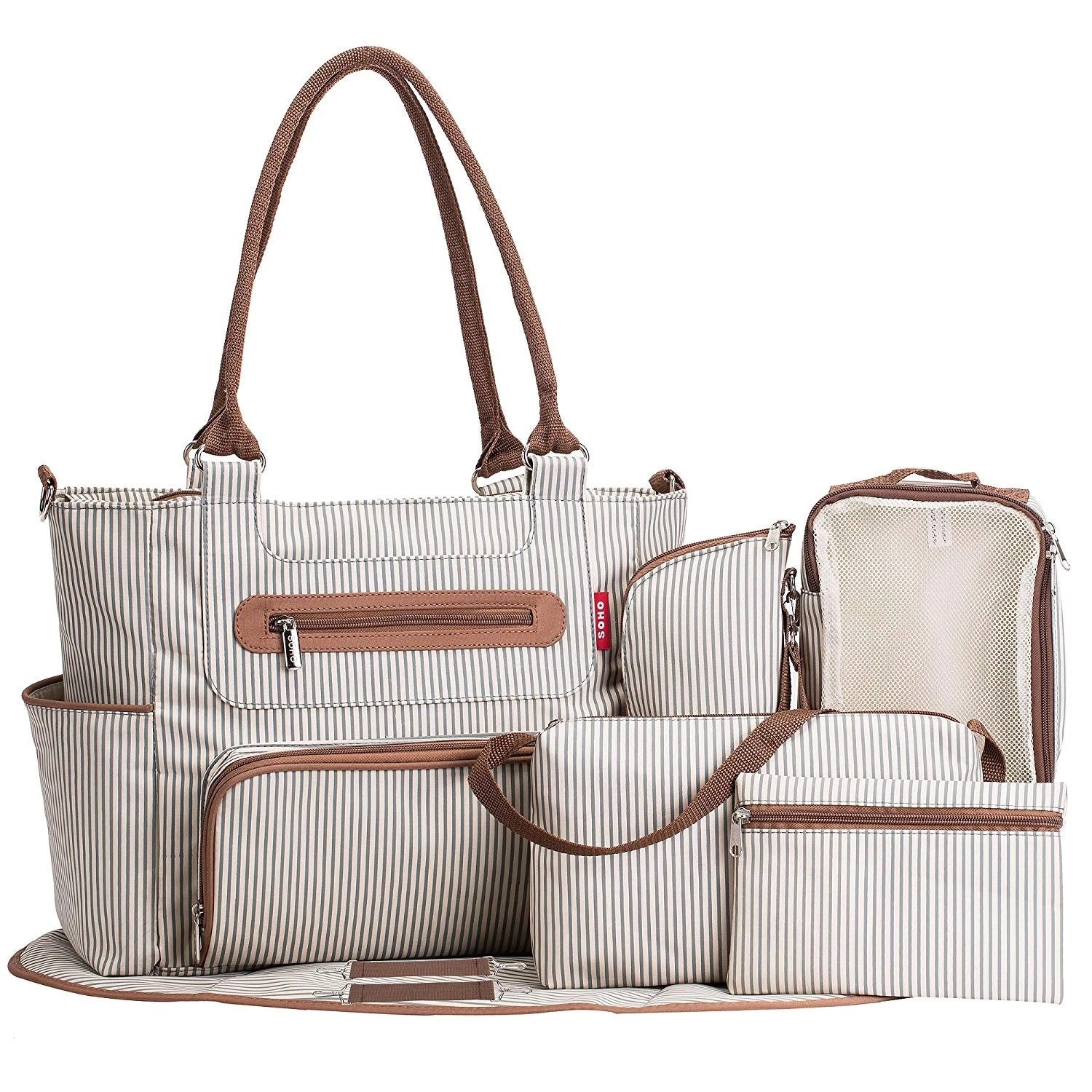 Large Diaper Bag with Accessory Bags