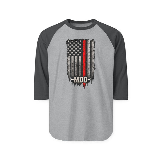 Raglan Red Line Flag Tee - MDO