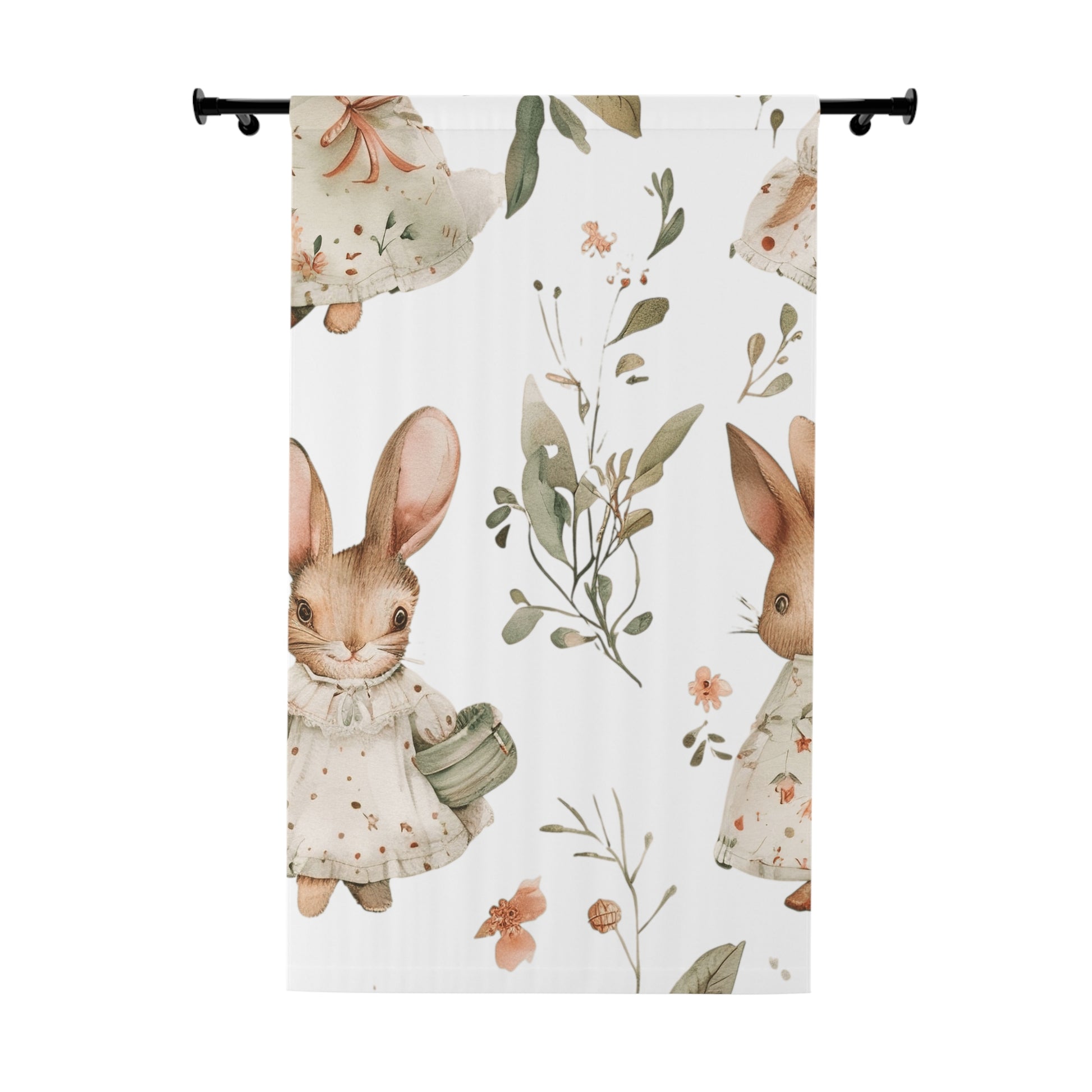 Whimsical Bunny Window Curtains