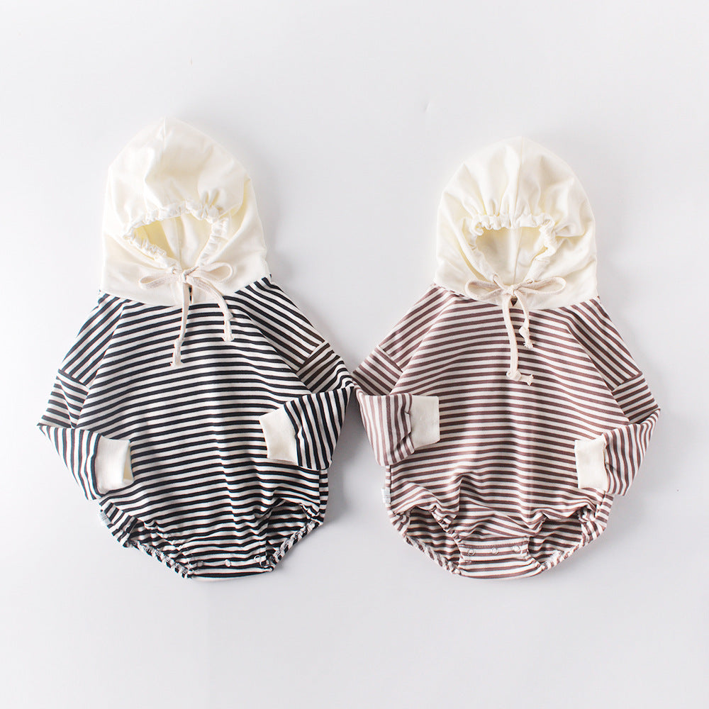 Autumn Baby Hooded Onesie