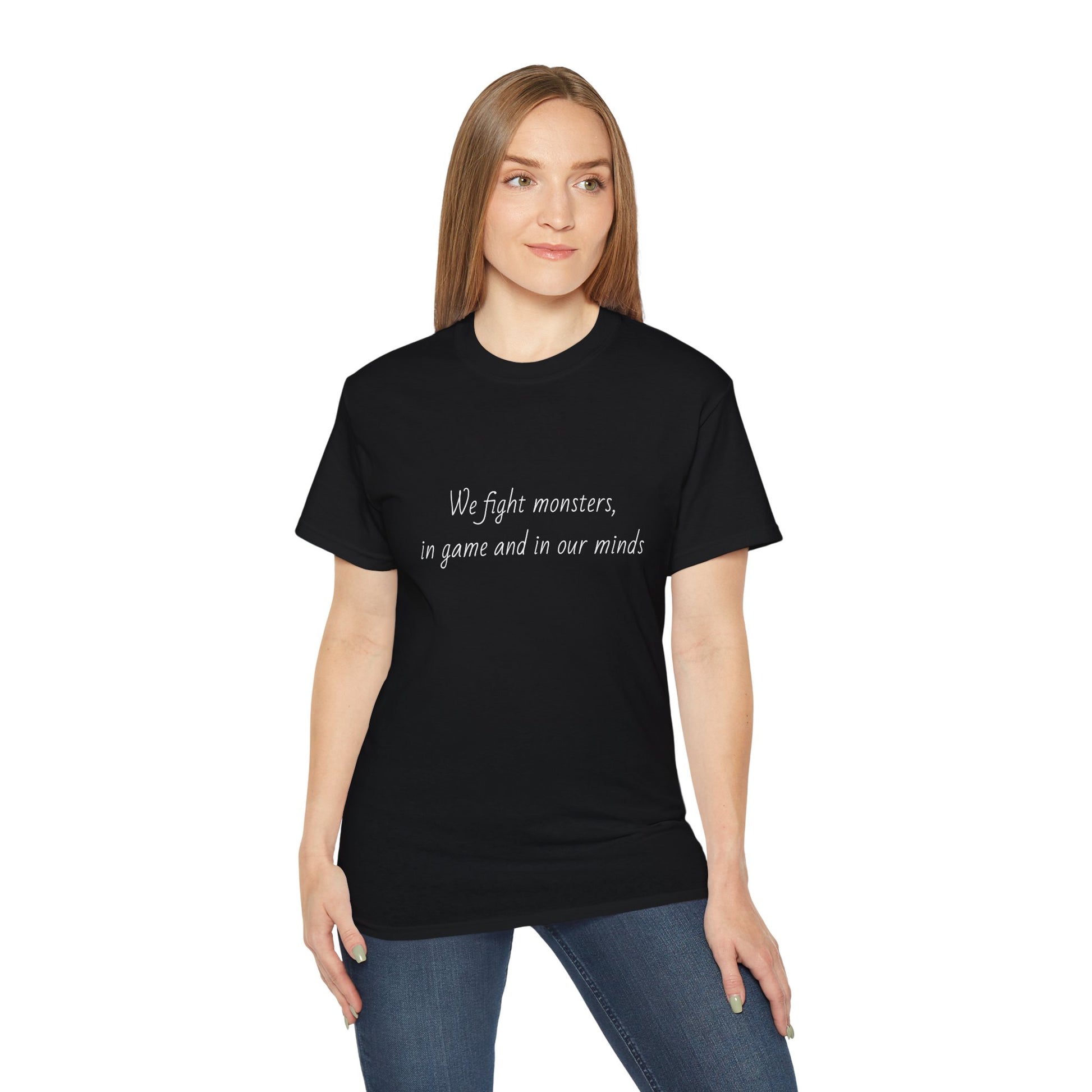 We Fight The Monsters BG Tee