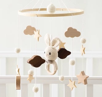 Hand Crocheted Wooden Mobile