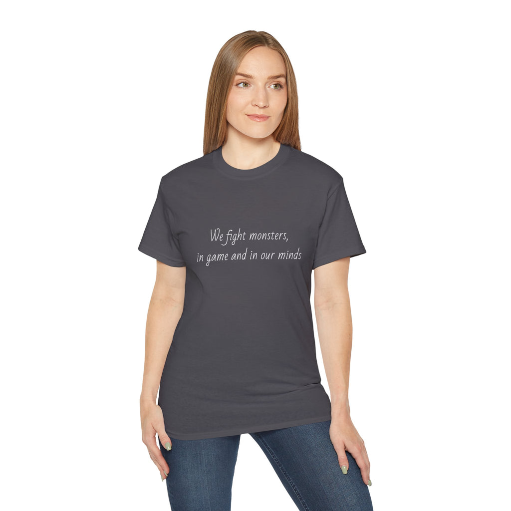 We Fight The Monsters BG Tee