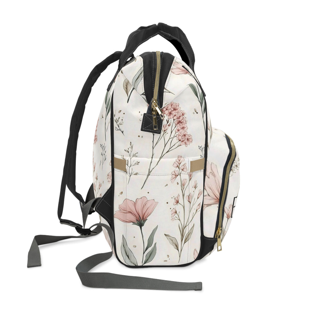 Personalized Floral Diaper Backpack