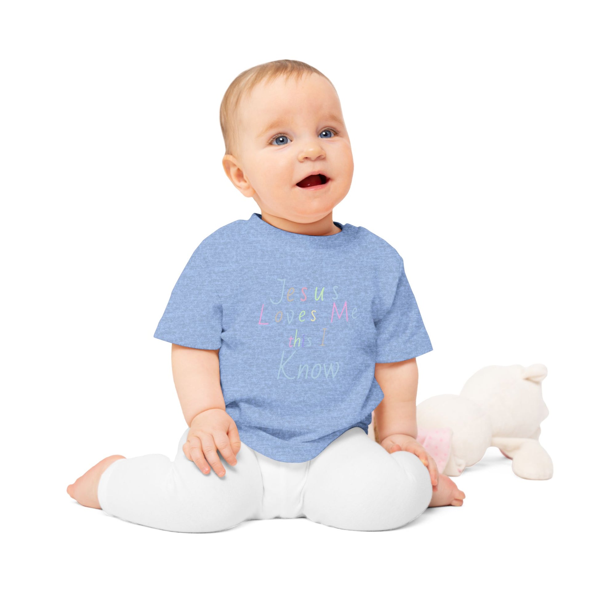 Organic Cotton Jesus Loves Me Baby Tee