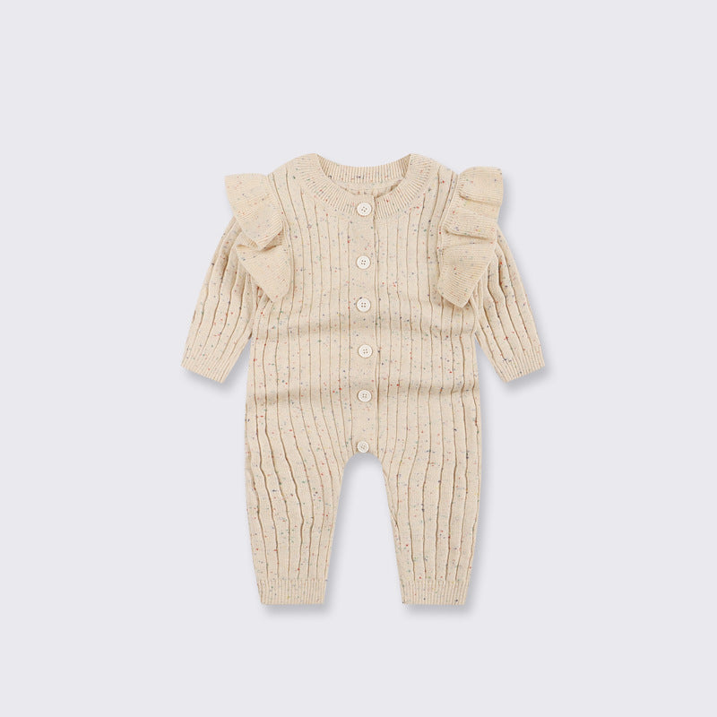 Knitted Baby Girl Jumpsuit