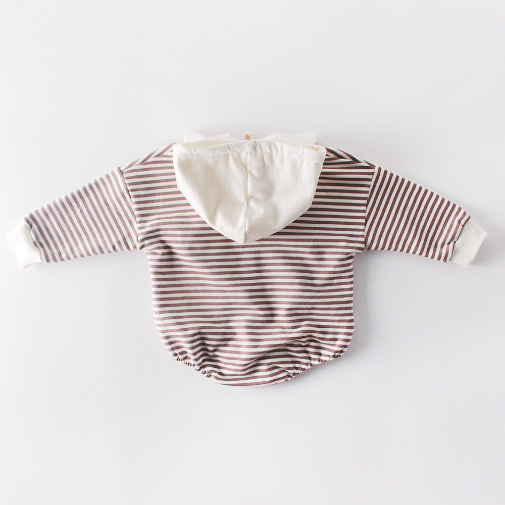 Autumn Baby Hooded Onesie