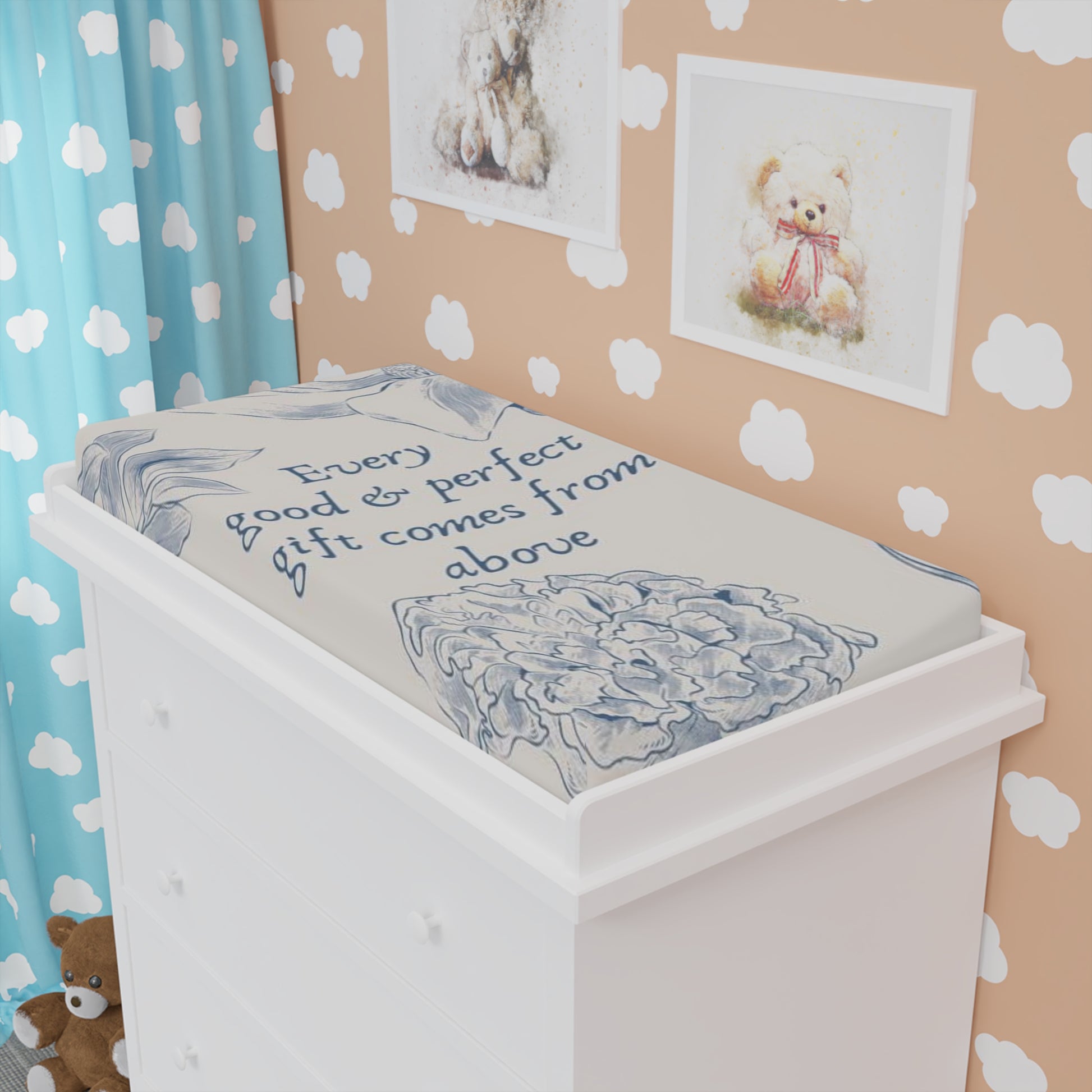 James 1:17 Baby Changing Pad Cover