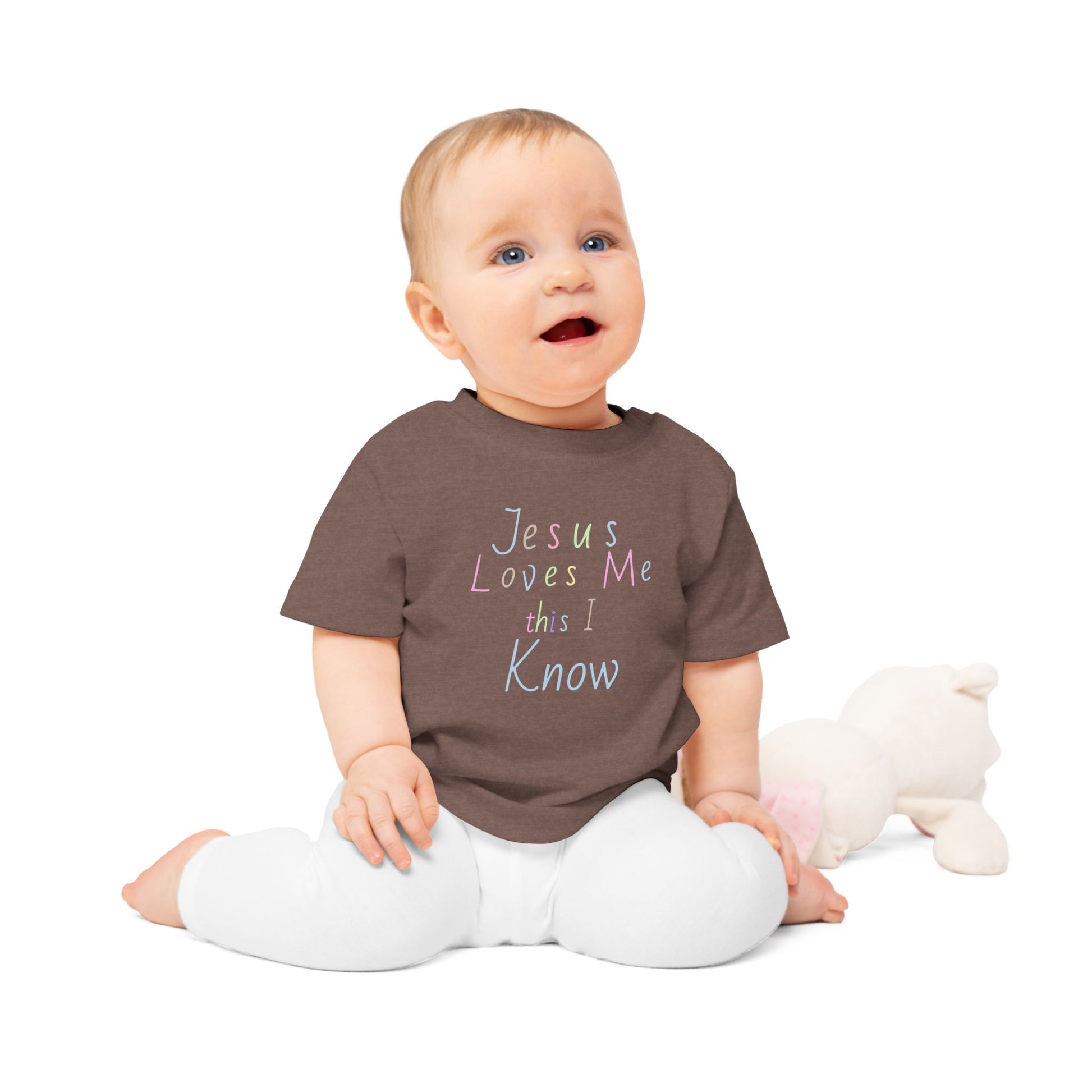 Organic Cotton Jesus Loves Me Baby Tee