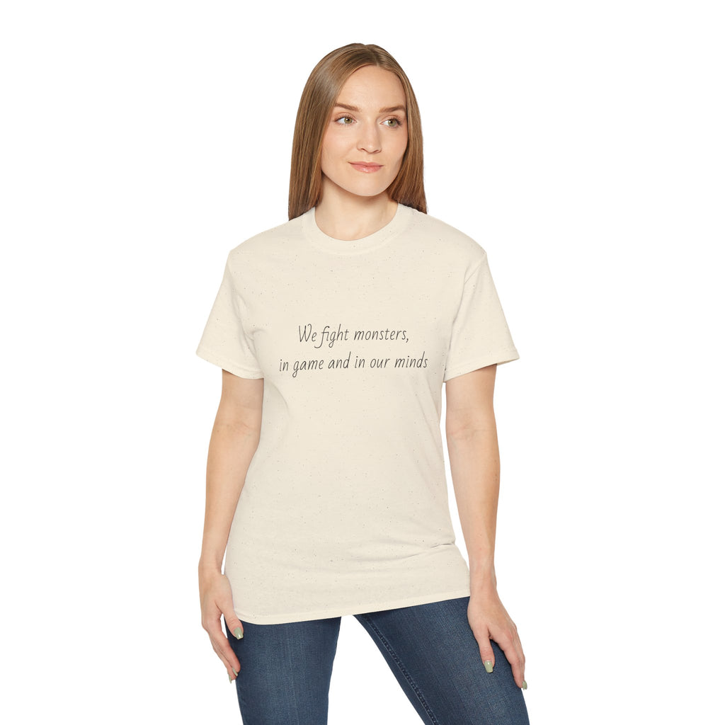 We Fight The Monsters BG Tee