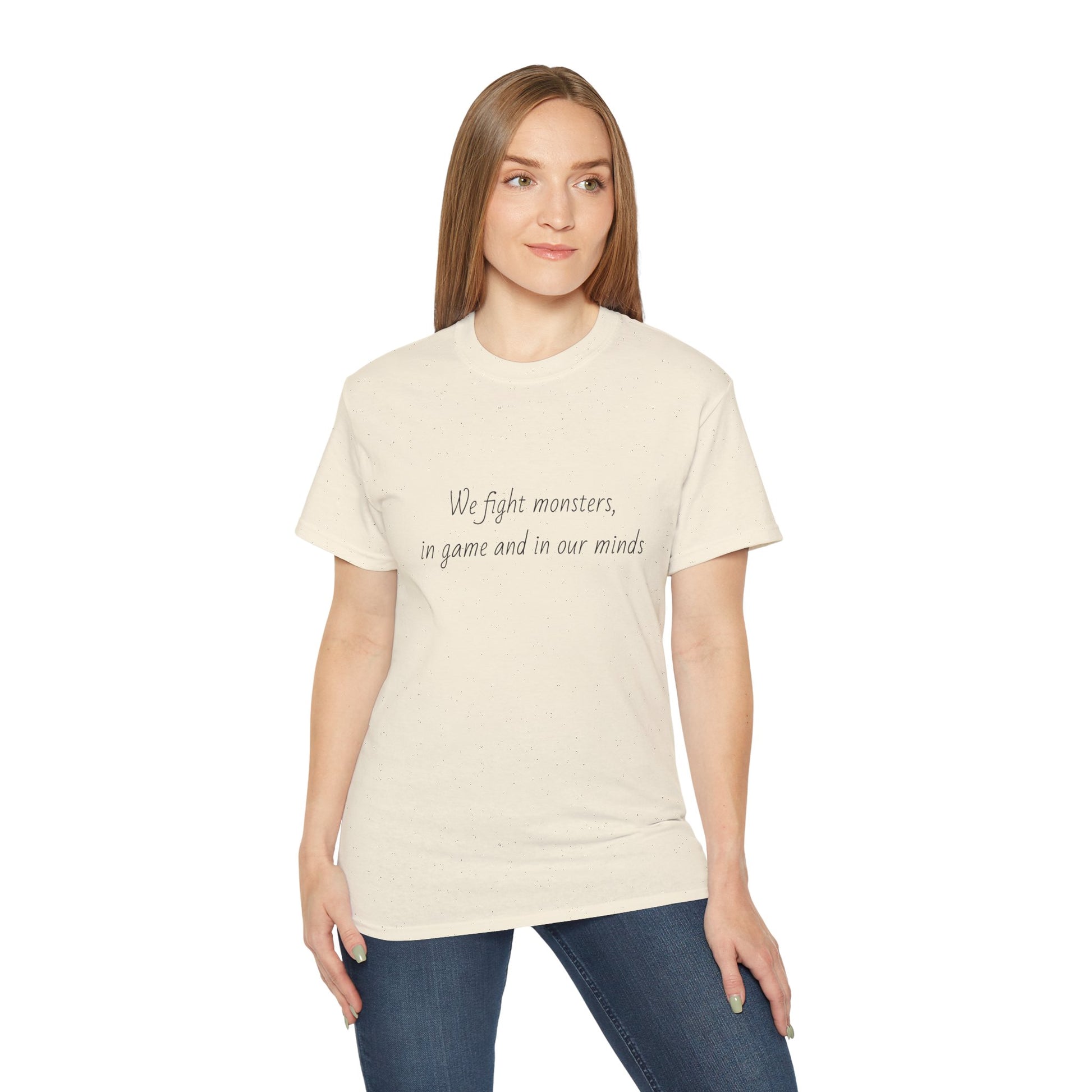 We Fight The Monsters BG Tee
