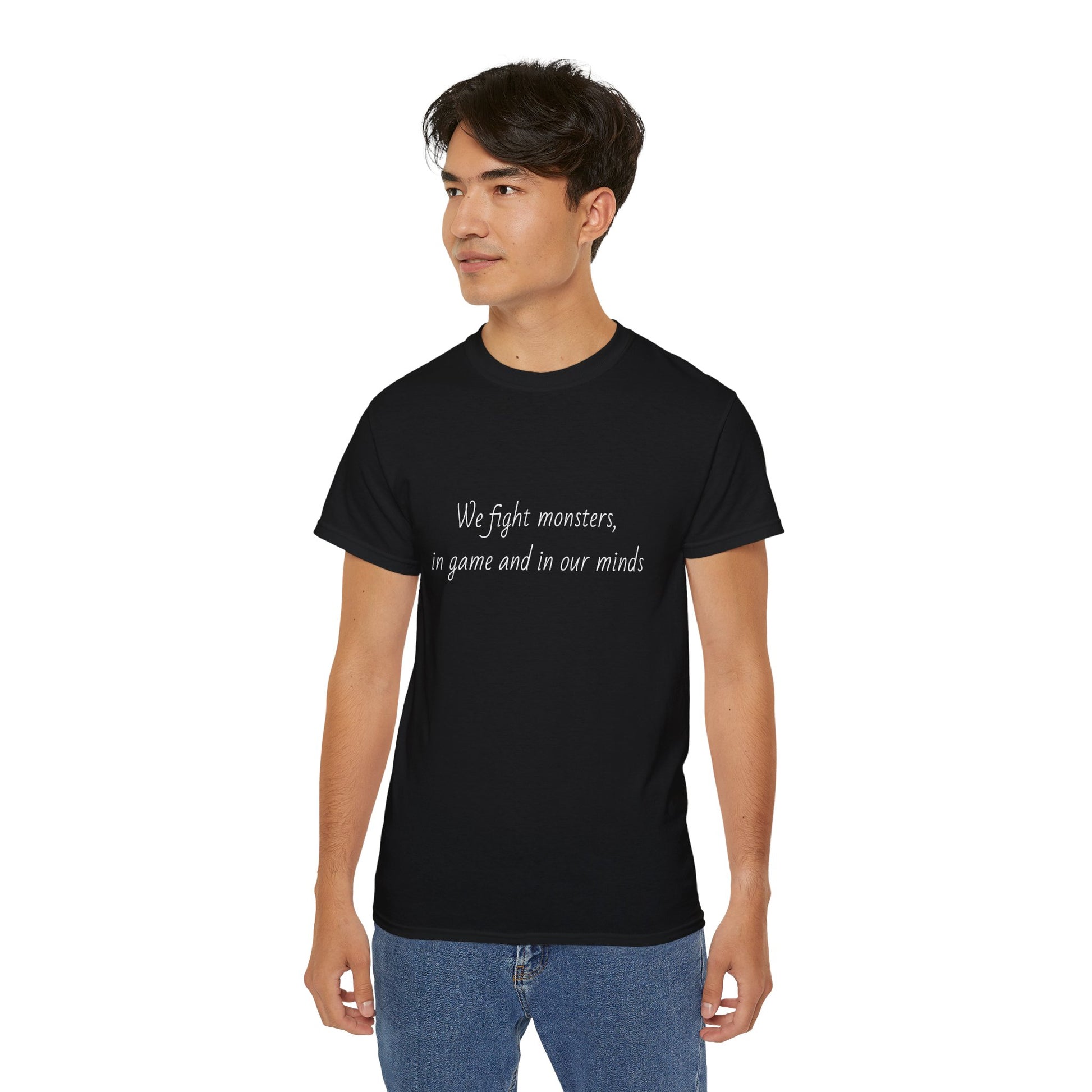 We Fight The Monsters BG Tee