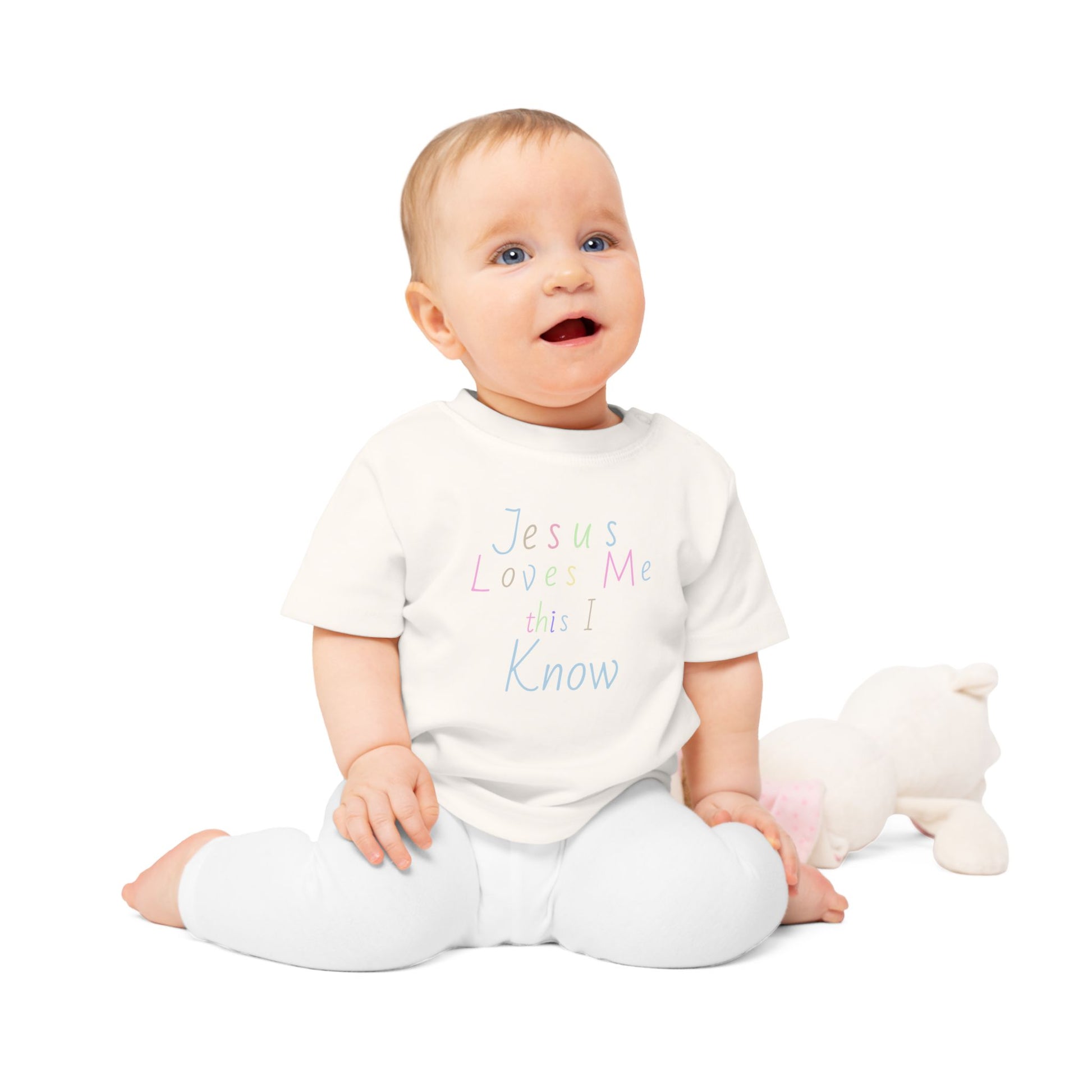 Organic Cotton Jesus Loves Me Baby Tee