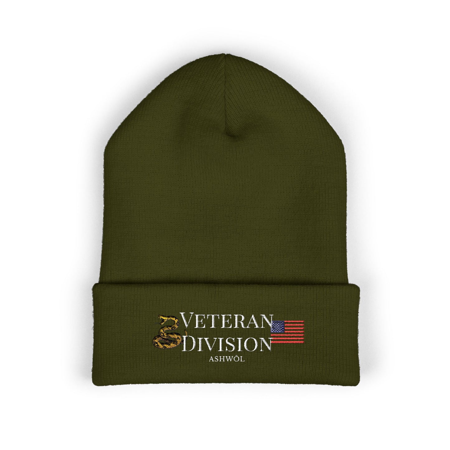 Veteran Division Classic Cuffed Embroidered Beanie