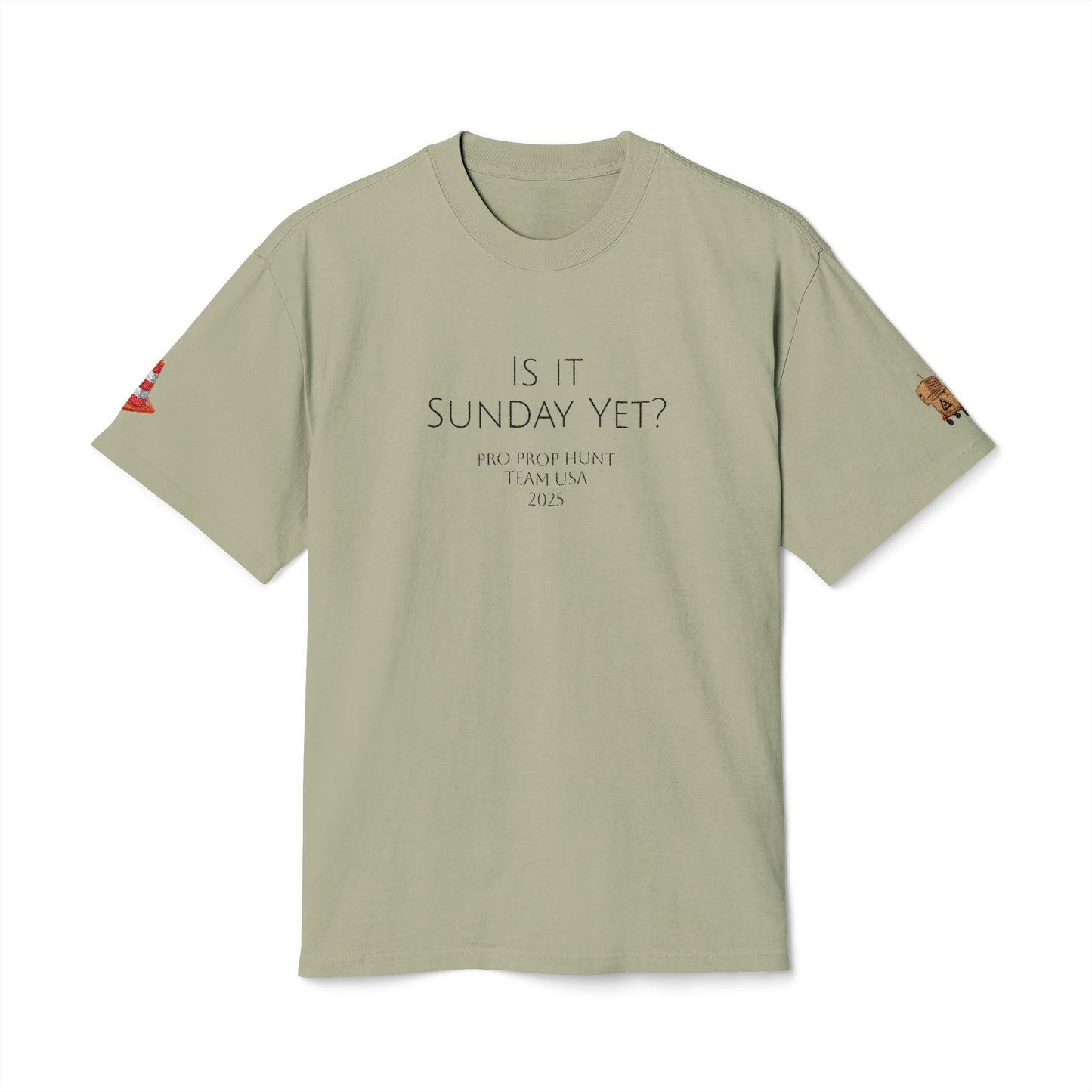 Is It Sunday Yet? Embroidered Prop Hunt Tee