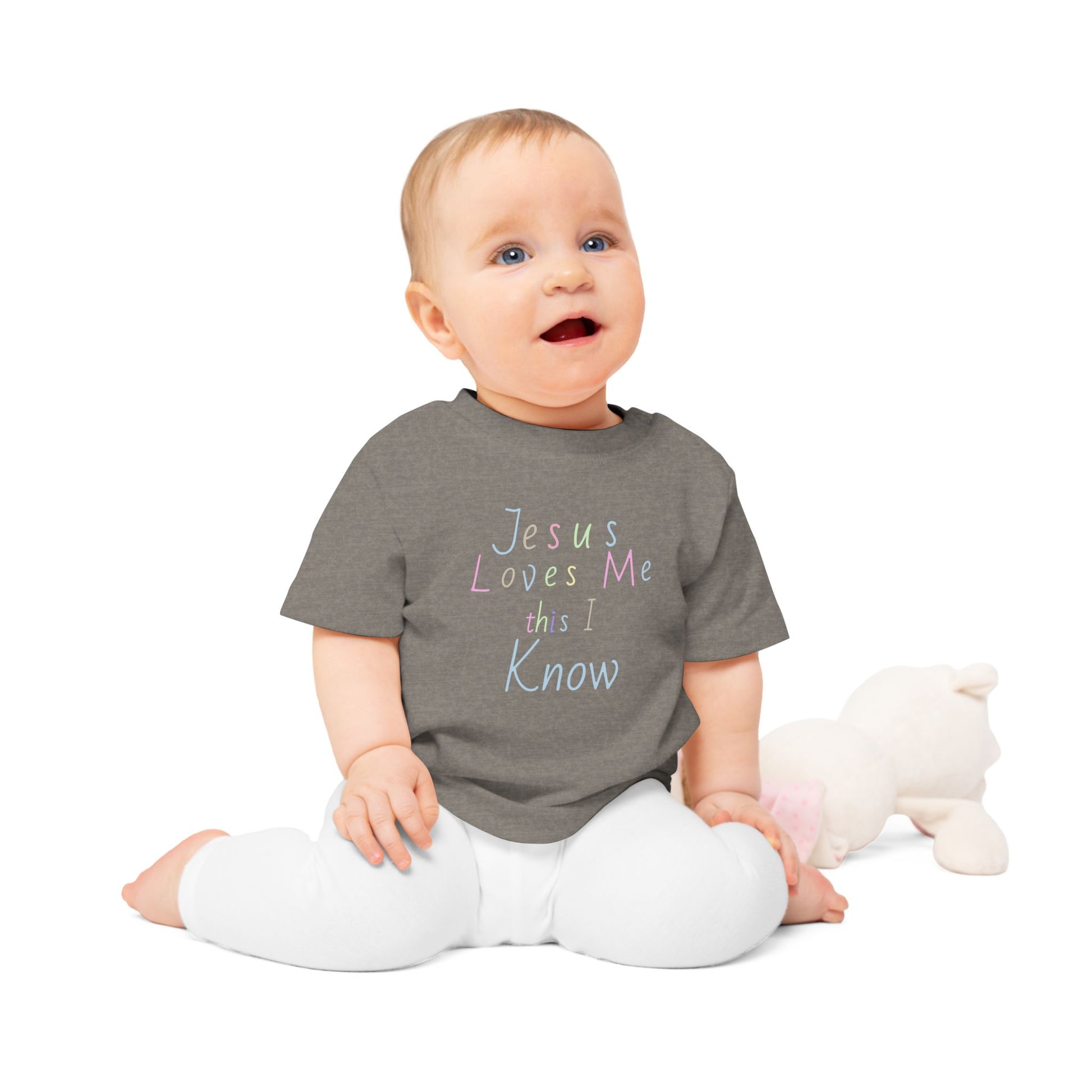 Organic Cotton Jesus Loves Me Baby Tee