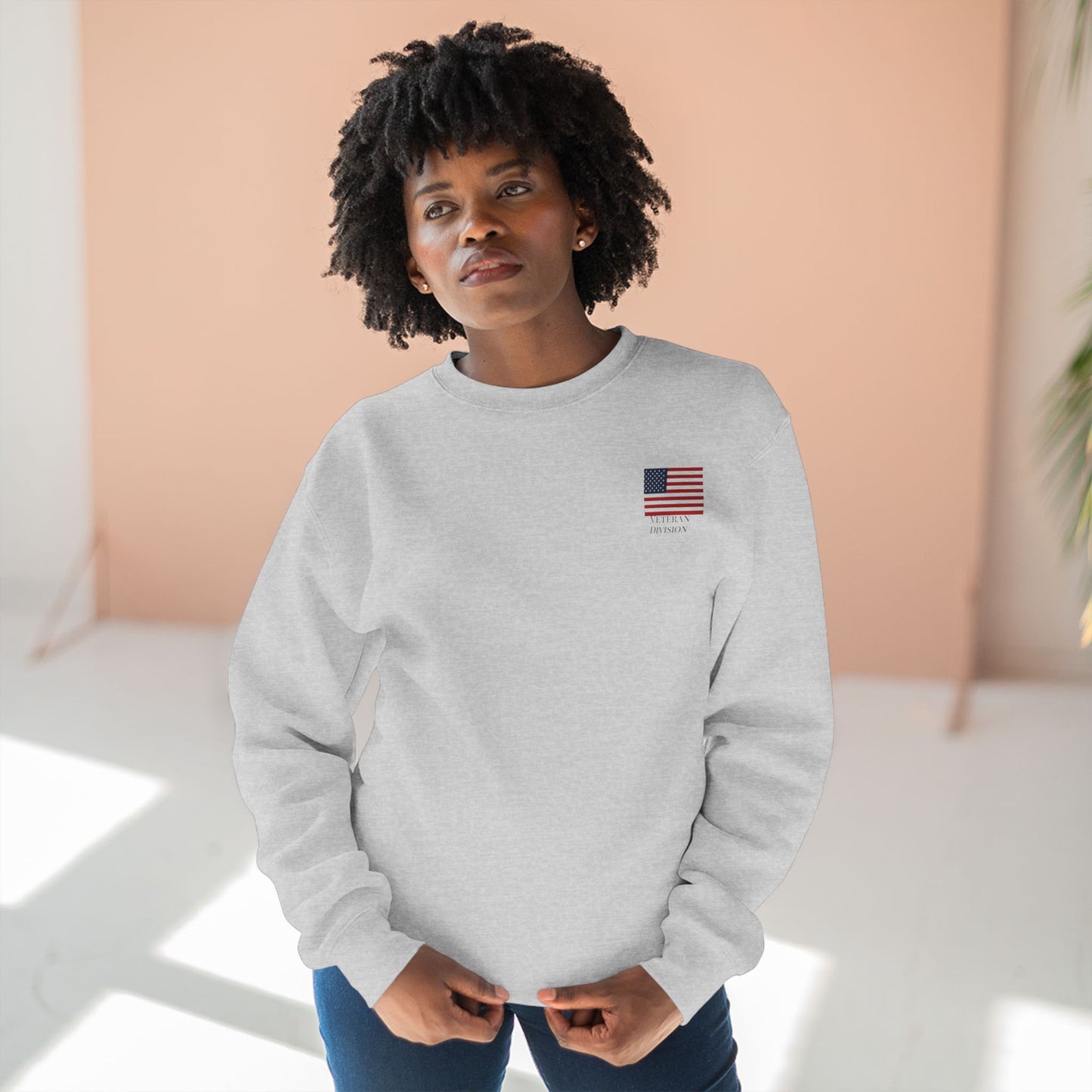 Psalms 144:1 Veteran Division Sweatshirt
