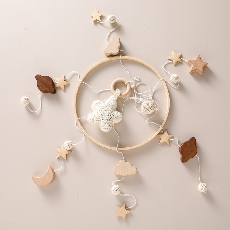 Hand Crocheted Wooden Mobile