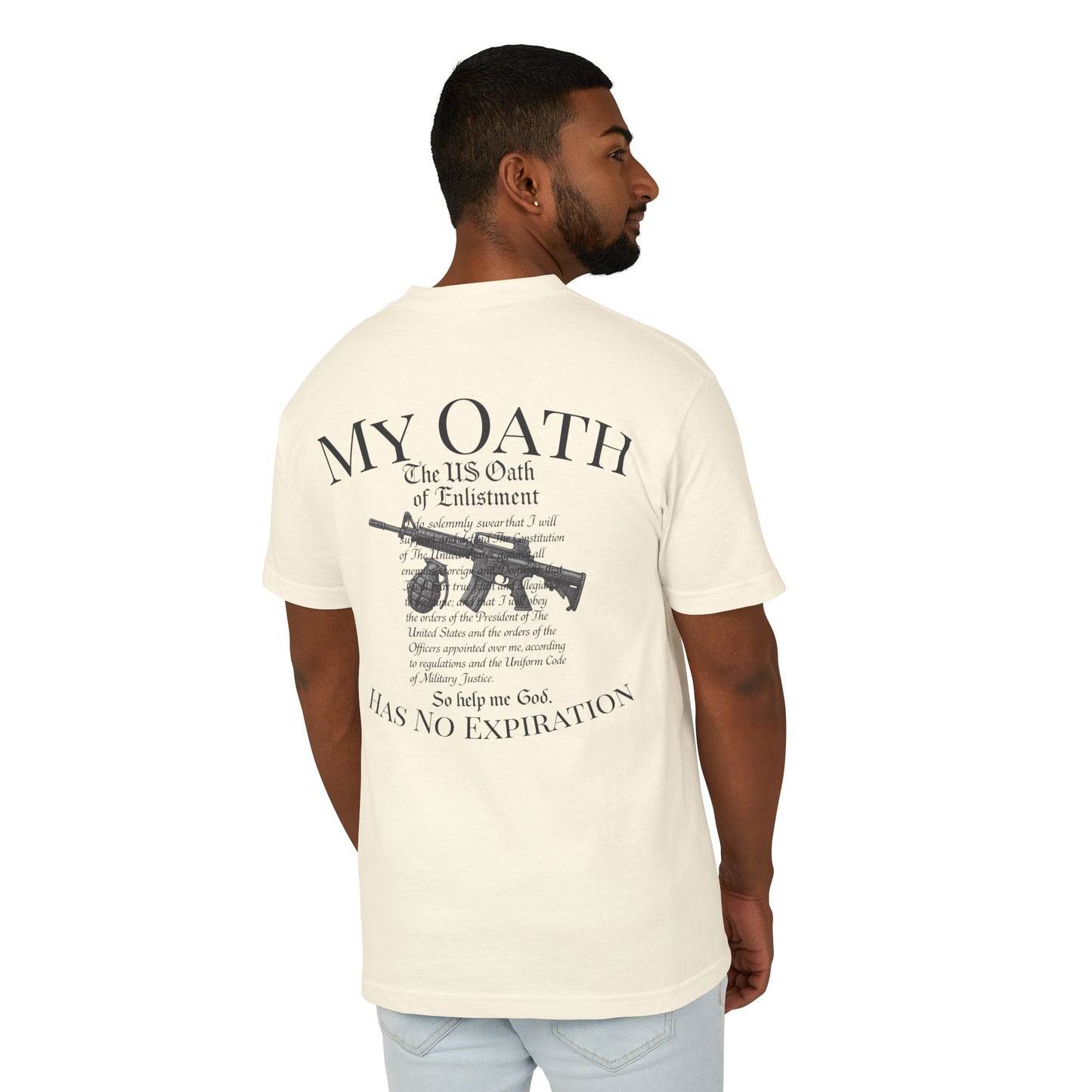 Enlistment Oath- Veteran Division Heavy Cotten Tee