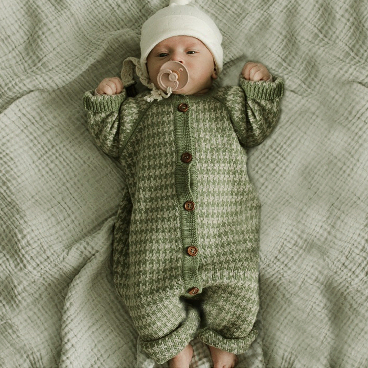 Baby Knitted Sweater Jumpsuit