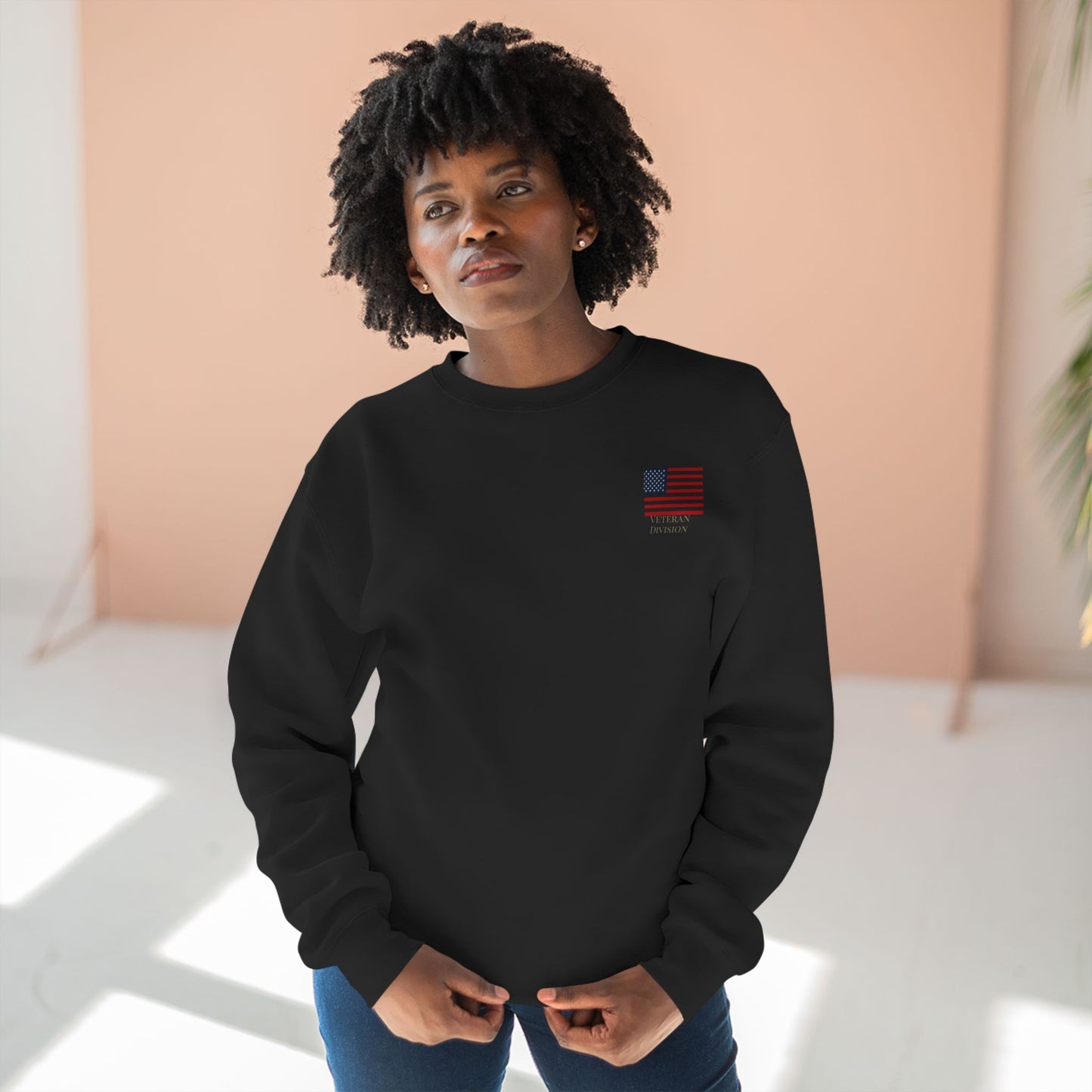 Psalms 144:1 Veteran Division Sweatshirt