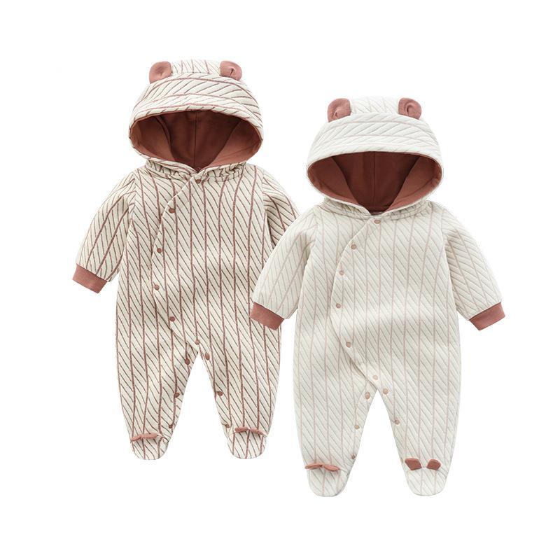 Long Sleeve Hooded Baby Romper
