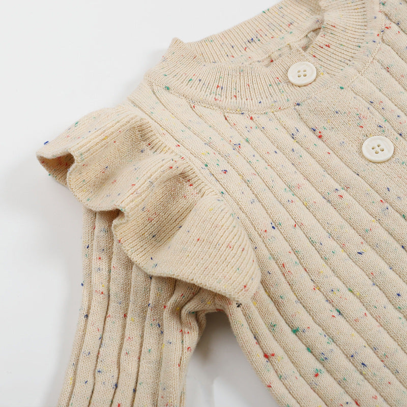 Knitted Baby Girl Jumpsuit