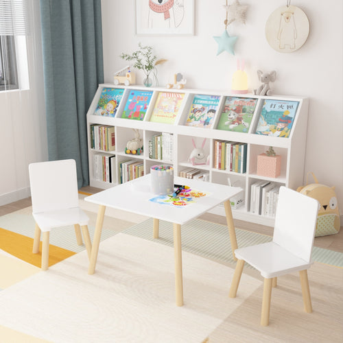 3 Piece Wooden Toddler Table And Chair Set