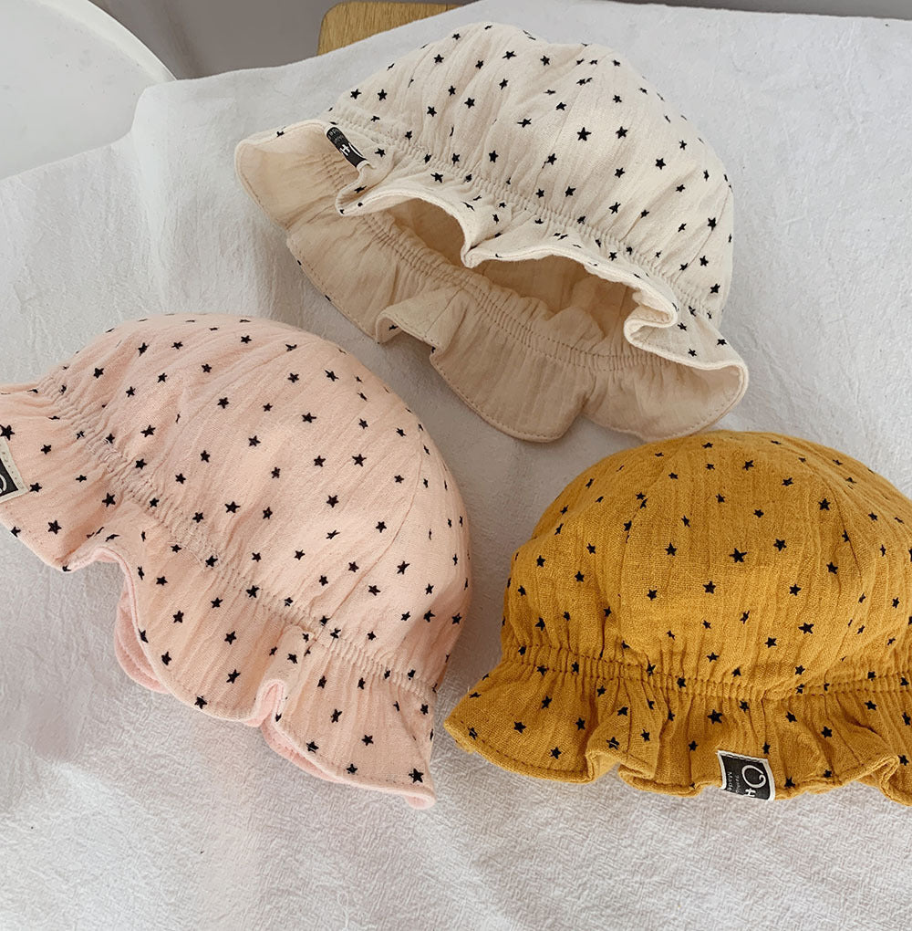 Baby Fisherman Polka Dot Sun Hat
